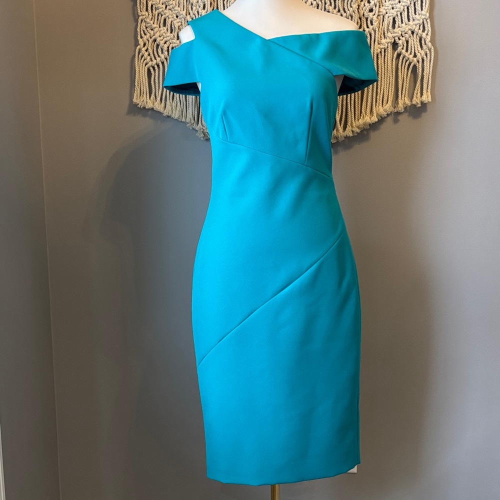 Ted Baker London Aqua One Shoulder Dress